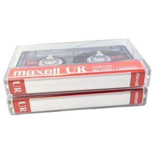 Maxell UR 90 Minute Cassette Tapes  Lot of 2 A167